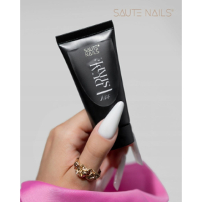 Saute Nails PolyGel Dual Shape White 35g biały akrylożel do paznokci