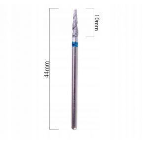 Frez diamentowy medium spiralny tornado prosty L0212D-M średni