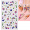 Naklejki na paznokcie samoprzylepne 5D nr 5D-K229 flower nails - 10