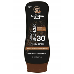 Australian Gold Instant Bronzer SPF 30+ 237ml bronzer do skóry wodoodporny lotion do opalania