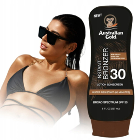 Australian Gold Instant Bronzer SPF 30+ 237ml bronzer do skóry wodoodporny lotion do opalania