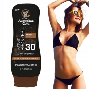 Australian Gold Instant Bronzer SPF 30+ 237ml bronzer do skóry wodoodporny lotion do opalania