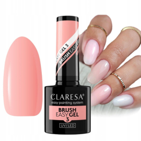 Claresa Brush Easy Gel 3 Żel do paznokci z pedzelkiem brzoskwiniowy nude 5g