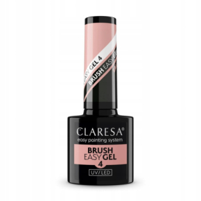 Claresa Brush Easy Gel 4 Żel do paznokci z pedzelkiem średni beż 5g
