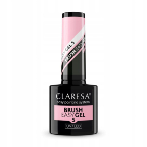 Claresa Brush Easy Gel 5 Żel do paznokci z pedzelkiem delikatny różowy nude 5g