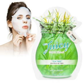 Holika Holika Juicy Mask Sheet Tea tree 20ml oczyszczająca maseczka do twarzy w płachcie