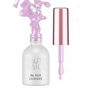 Saute Nails S124 Lavender 8ml fioletowy kolorowy lakier hybrydowy do paznokci