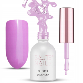 Saute Nails S124 Lavender 8ml fioletowy kolorowy lakier hybrydowy do paznokci