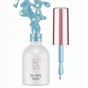 Saute Nails S203 Wave 8ml niebieski kolorowy lakier hybrydowy do paznokci