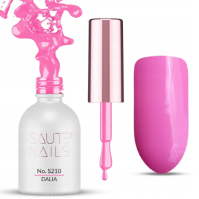 Saute Nails S210 Dalia 8ml różowy kolorowy lakier hybrydowy do paznokci