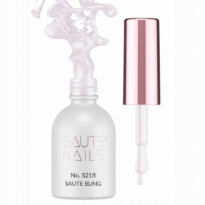 Saute Nails S218 Saute Bling 8ml różowy kolorowy lakier hybrydowy do paznokci