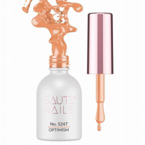 Saute Nails S247 Optimism 8ml pomarańczowy kolorowy lakier hybrydowy do paznokci