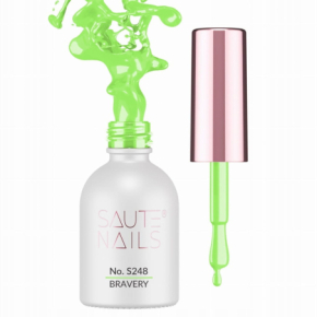 Saute Nails S248 Bravery 8ml zielony kolorowy lakier hybrydowy do paznokci