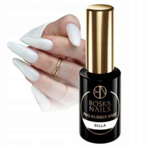 Boska Nails Pro Rubber Base Bella Baza kauczukowa w kolorze białym 6ml