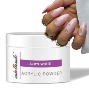 Isabellenails Acrylic Powder Extreme White 15ml biały proszek akrylowy do paznokci