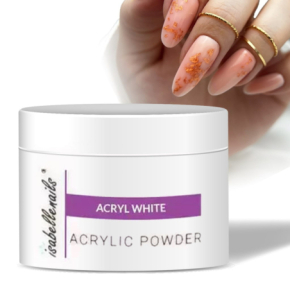 Isabellenails Acrylic Powder Extreme White 15ml biały proszek akrylowy do paznokci