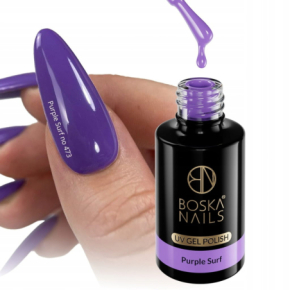 Boska Nails 473 Summer Time Purple Surf kolorowy lakier hybrydowy do paznokci na lato 6ml