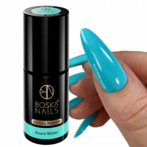 Boska Nails 474 Summer Time Azure Water kolorowy lakier hybrydowy do paznokci na lato 6ml