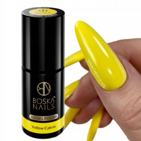 Boska Nails 476 Summer Time Yellow Cabrio kolorowy lakier hybrydowy do paznokci na lato 6ml