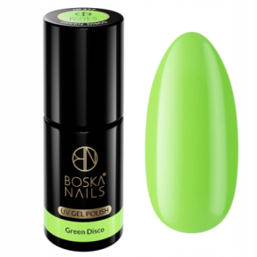 Boska Nails 477 Summer Time Green Disco kolorowy lakier hybrydowy do paznokci na lato 6ml