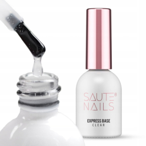 Saute Nails Express Base Clear 8ml transparentna Baza do paznokci hybrydowych