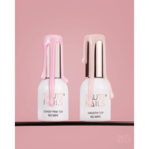 Saute Nails Glossy Top No Wipe 8ml Top nawierzchniowy do lakierów hybrydowych