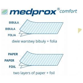 Medprox podkład podfoliowany medyczny serwety w rolce 50x30cm 40 sztuk żółty