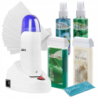 ItalWax Zestaw do depilacji - podgrzewacz z bazą ładującą + 2x wosk w rolce 100ml (do wyboru) + preparaty + paski + talk - 7