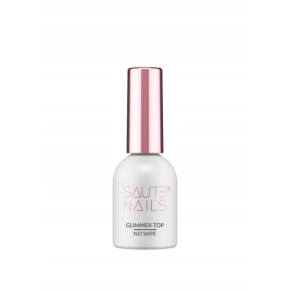 Saute Nails Glimmer Top No Wipe 8ml Top nawierzchniowy do lakierów hybrydowych