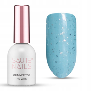 Saute Nails Glimmer Top No Wipe 8ml Top nawierzchniowy do lakierów hybrydowych