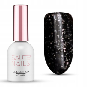 Saute Nails Glimmer Top No Wipe 8ml Top nawierzchniowy do lakierów hybrydowych