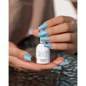 Saute Nails Glimmer Top No Wipe 8ml Top nawierzchniowy do lakierów hybrydowych