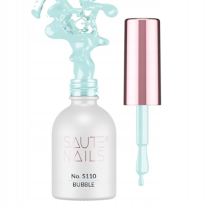 Saute Nails S110 Bubble 8ml pastelowy błękit kolorowy lakier hybrydowy do paznokci