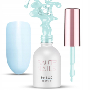 Saute Nails S110 Bubble 8ml pastelowy błękit kolorowy lakier hybrydowy do paznokci