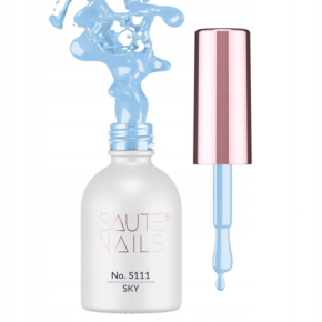 Saute Nails S111 Sky 8ml błękitny kolorowy lakier hybrydowy do paznokci