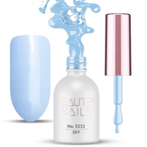 Saute Nails S111 Sky 8ml błękitny kolorowy lakier hybrydowy do paznokci