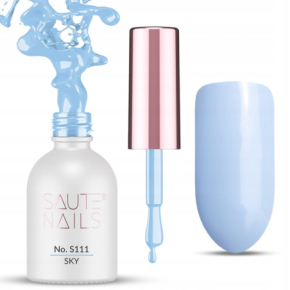 Saute Nails S111 Sky 8ml błękitny kolorowy lakier hybrydowy do paznokci