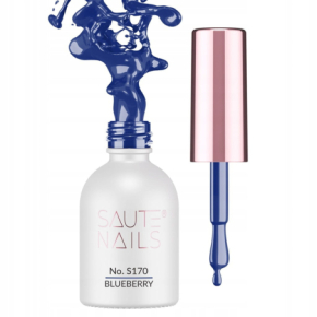 Saute Nails S170 Blueberry 8ml granatowy kolorowy lakier hybrydowy do paznokci