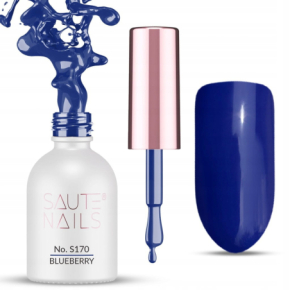 Saute Nails S170 Blueberry 8ml granatowy kolorowy lakier hybrydowy do paznokci