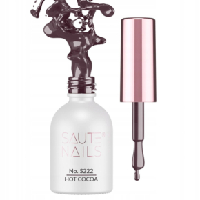 Saute Nails S222 Hot Cocoa 8ml brązowy kolorowy lakier hybrydowy do paznokci