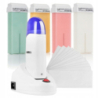 Xanitalia Doll Zestaw do depilacji ciała - podgrzewacz z bazą + 4x wosk w rolce 100ml (do wyboru) + paski - 1