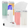 Xanitalia Doll Zestaw do depilacji ciała - podgrzewacz z bazą + 4x wosk w rolce 100ml (do wyboru) + paski - 6