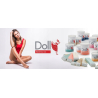 Xanitalia Doll Zestaw do depilacji ciała - podgrzewacz z bazą + 2x wosk w rolce 100ml (do wyboru) + preparat po depilacji + paski - 10