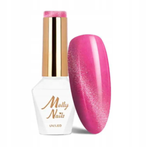 Molly Nails Cat Eye Neon Flashy nr 173 HEMA Free/ TPO Free 8g neonowy lakier hybrydowy z efektem kociego oka