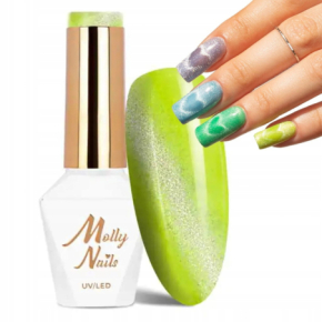 Molly Nails Cat Eye Neon Flashy nr 178 HEMA Free/ TPO Free 8g neonowy lakier hybrydowy z efektem kociego oka