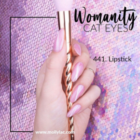 Molly Nails Cat Eye Womanity nr 443 Amethyst 8g kolorowy lakier hybrydowy z efektem kociego oka