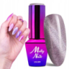 Molly Nails Cat Eye Womanity nr 448 Steel 8g kolorowy lakier hybrydowy z efektem kociego oka - 2