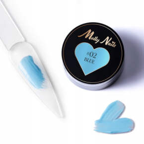 Molly Nails ProArt Paste 02 Blue HEMA/Di-HEMA Free 5g pasta do zdobień paznokci