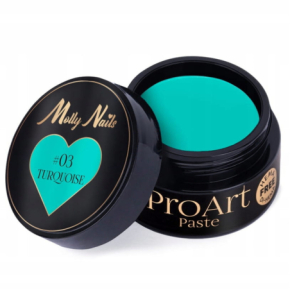 Molly Nails ProArt Paste 03 Turquoise HEMA/Di-HEMA Free 5g pasta do zdobień paznokci