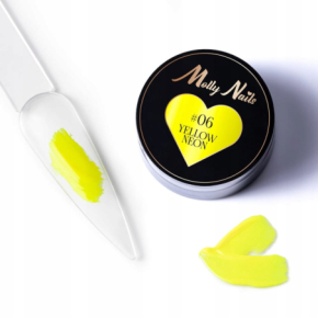 Molly Nails ProArt Paste 06 Yellow Neon HEMA/Di-HEMA Free 5g pasta do zdobień paznokci